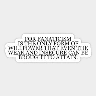 Friedrich Nietzsche  "The Gay Science" Book Quote Sticker